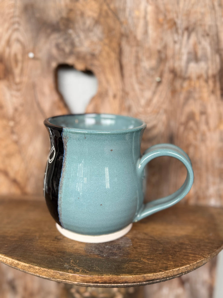 Seapod + Ocean Ceramic Mug in Light Blue
