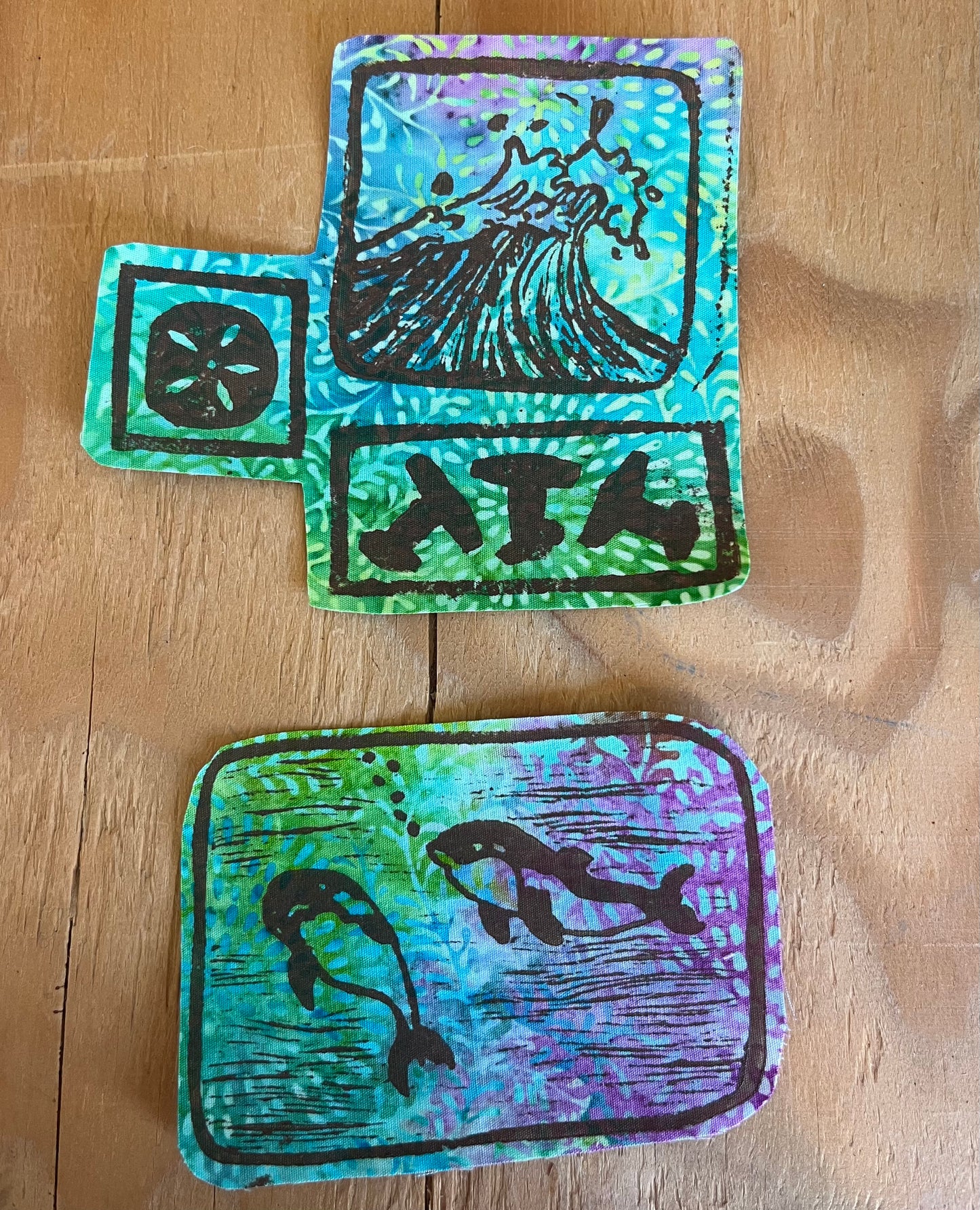 Orca & Tri-Clutter Design Iron-On Patch