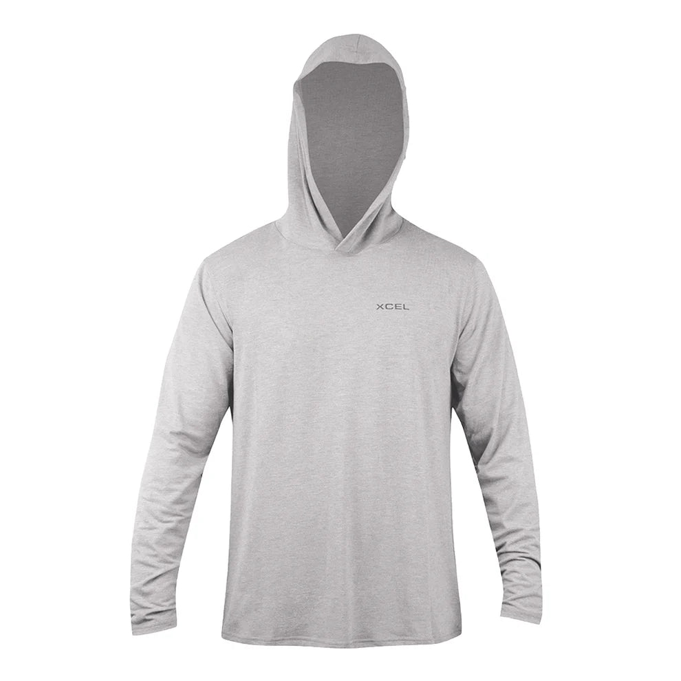 Men's ThreadX Hooded Pullover Long Sleeve UV Top - Silver
