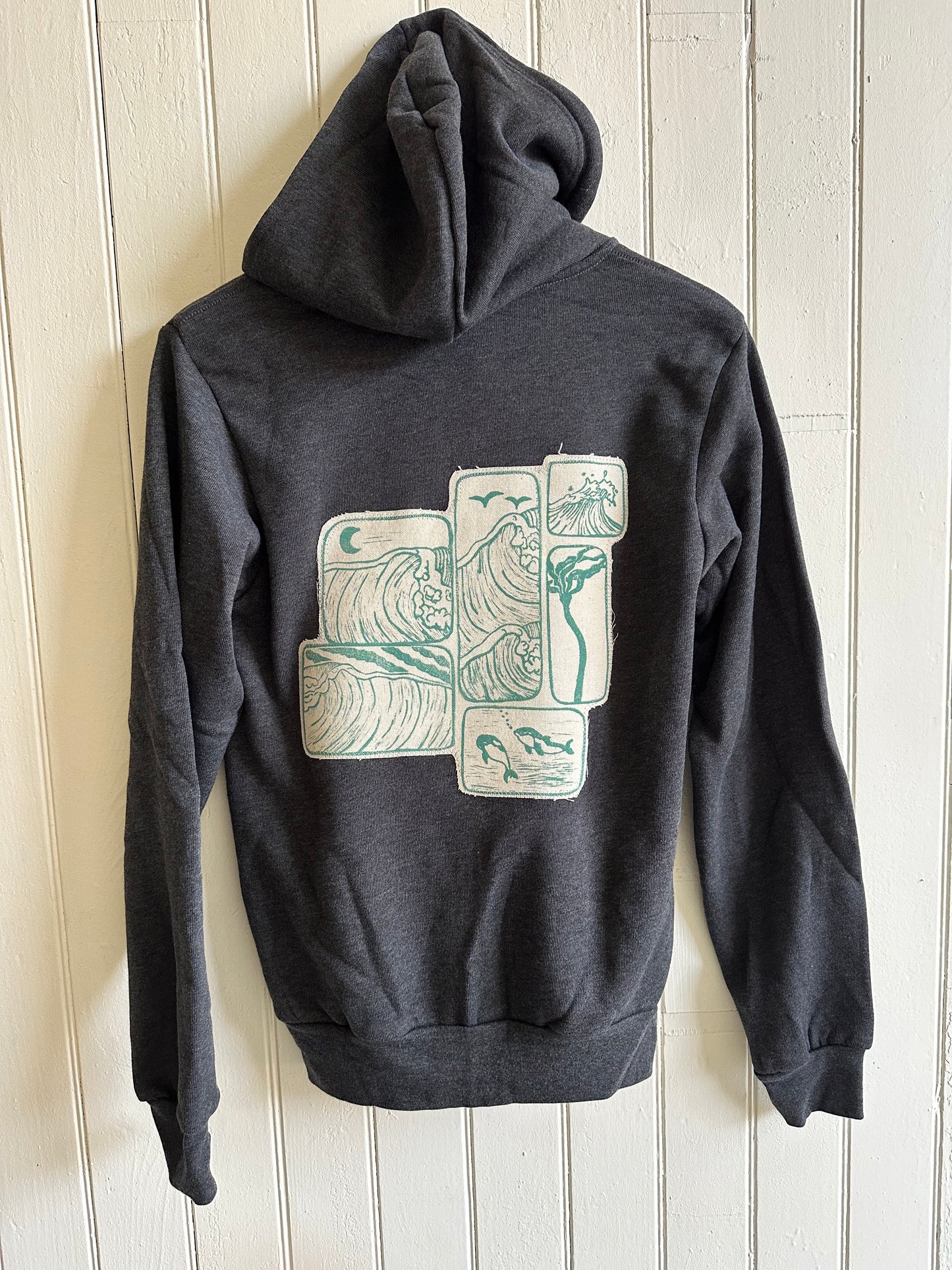 Windows to Summer in Aqua Custom Hoodie