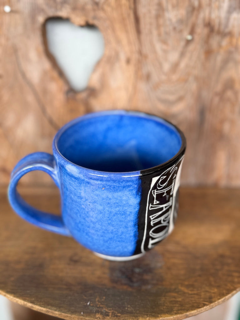 Seapod + Dolo Ceramic Mug in Royal Blue