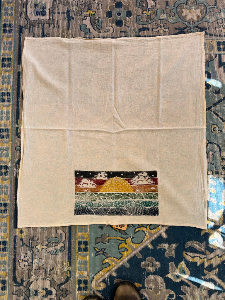 Tea Towel with Autumn Sunset