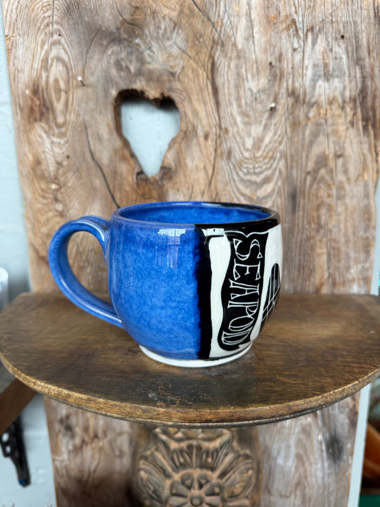 Seapod Humboldt + Dolo Ceramic Mug in Royal Blue