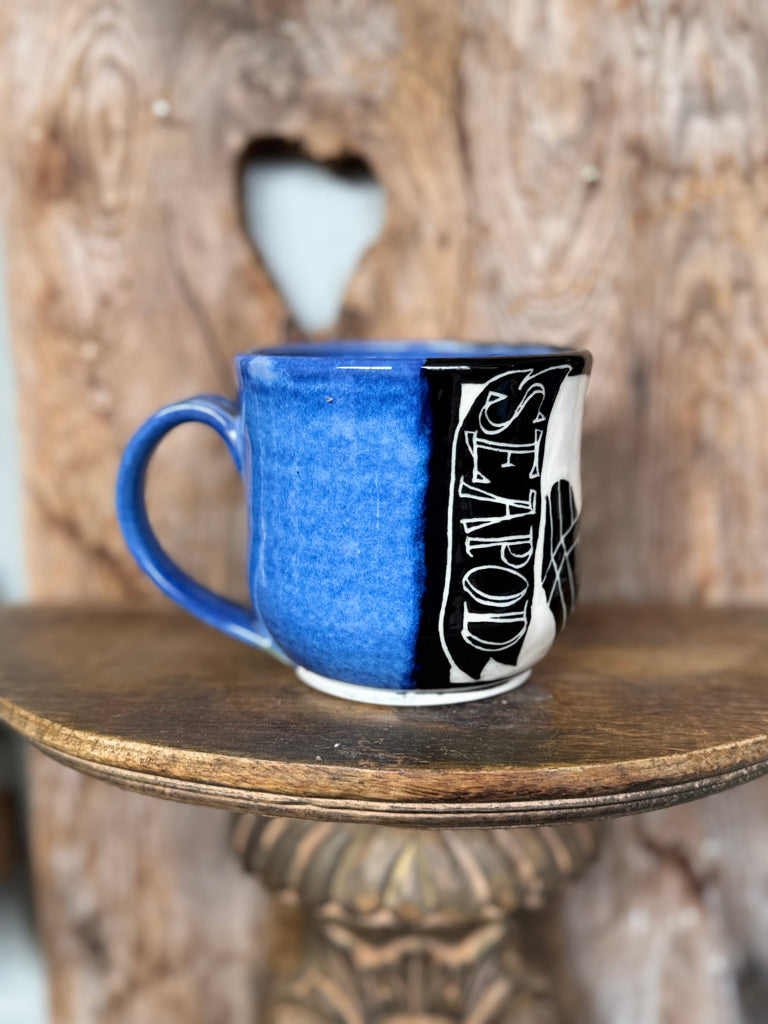 Seapod + Dolo Ceramic Mug in Royal Blue