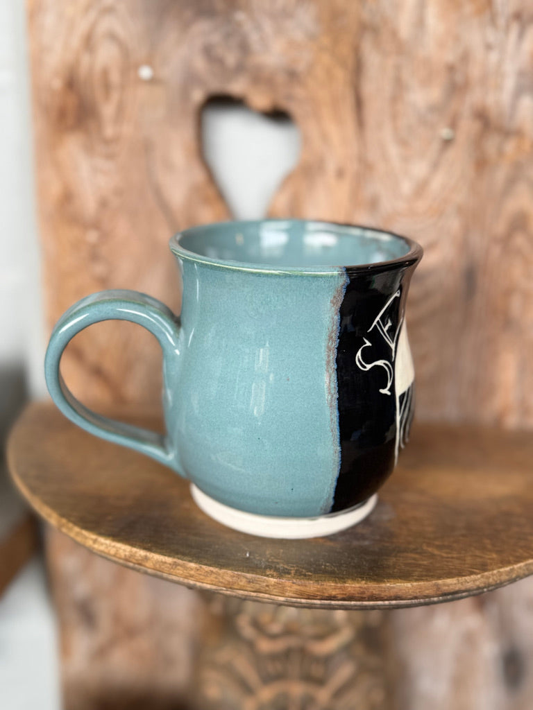 Seapod + Ocean Ceramic Mug in Light Blue