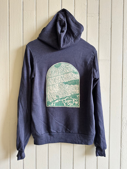 Visions of Light in Aqua Custom Hoodie