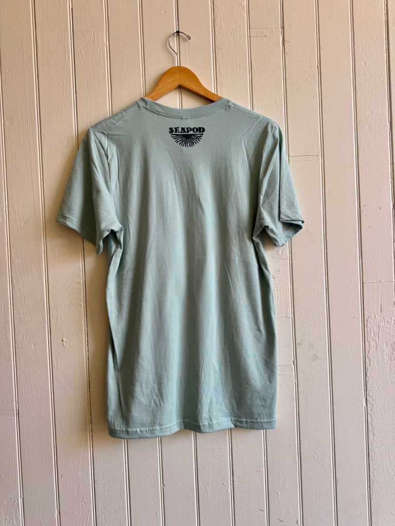 Circle Wave Tee in Sky Blue