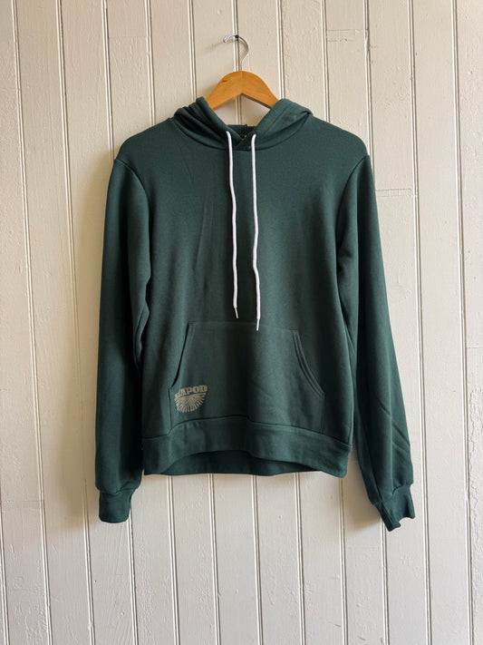 Windows into Summer Pullover in Forest Green