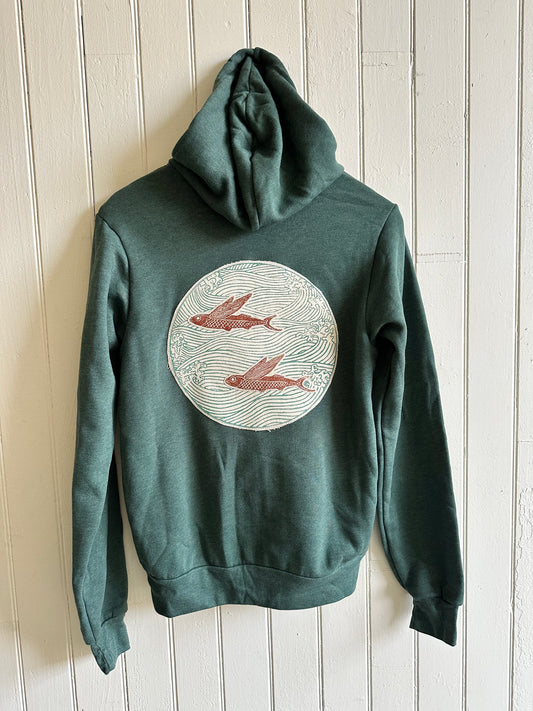 Copper Flying Fish Custom Hoodie