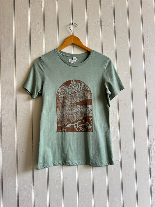 Visions of Light Tee in Seafoam