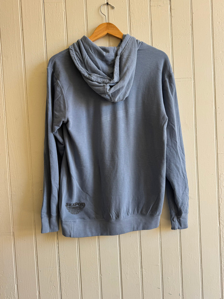 The Point Pullover in Dusty Blue