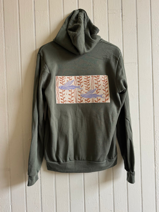 Purple Flying Fish Custom Hoodie