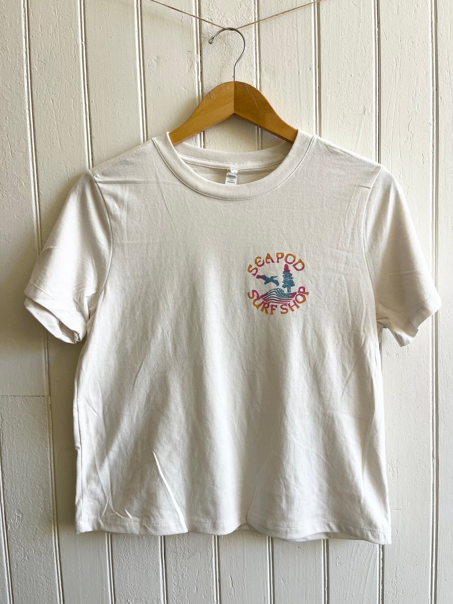 Tri-Colored White Tee