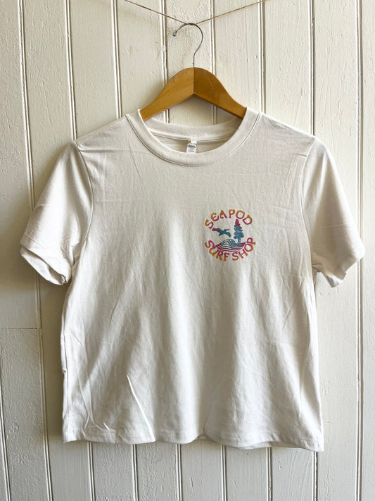 Tri-Colored White Tee