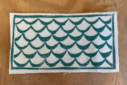 Block Ocean Iron-On Patch