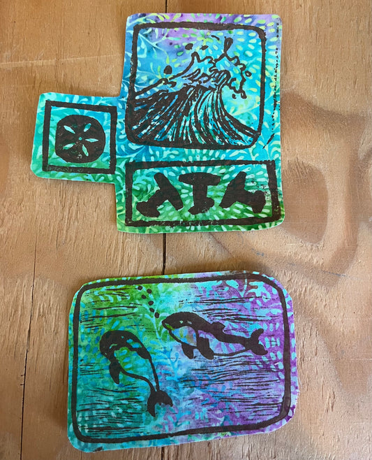 Orca & Tri-Clutter Design Iron-On Patch