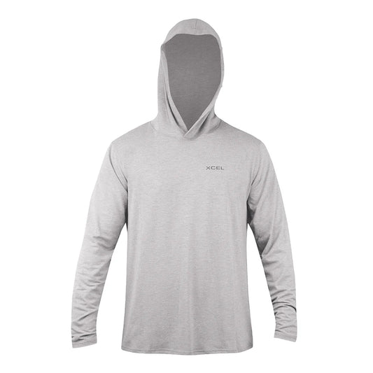 Men's ThreadX Hooded Pullover Long Sleeve UV Top - Silver