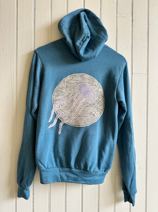 Purple Jelly on Charcoal Spray Custom Hoodie
