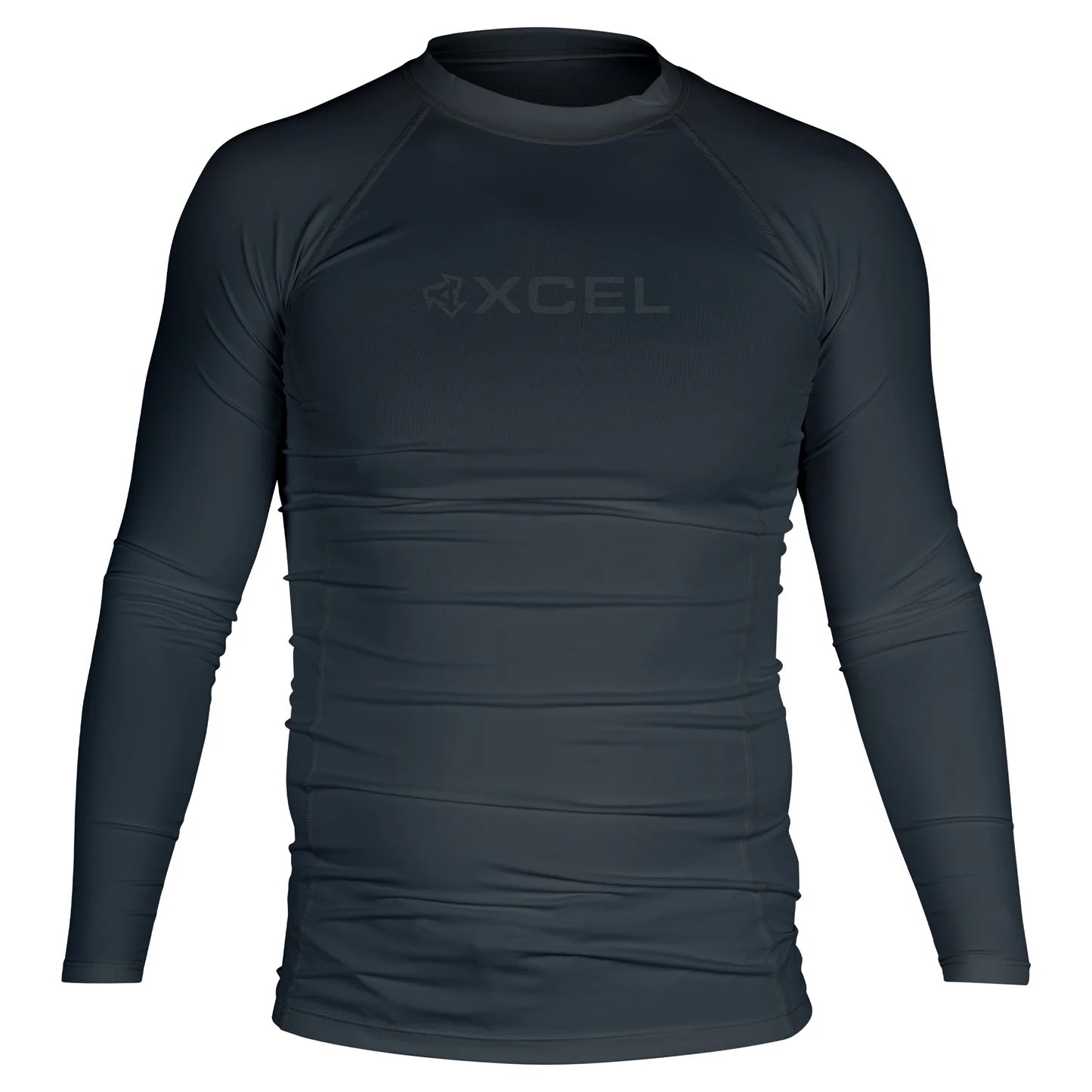Men's Premium Stretch Long Sleeve Performance Fit UV Top in Black