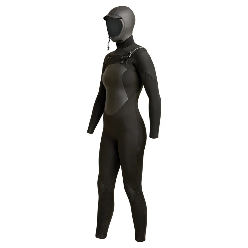 Women's Axis Front Zip Hooded Full Wetsuit 5/4mm